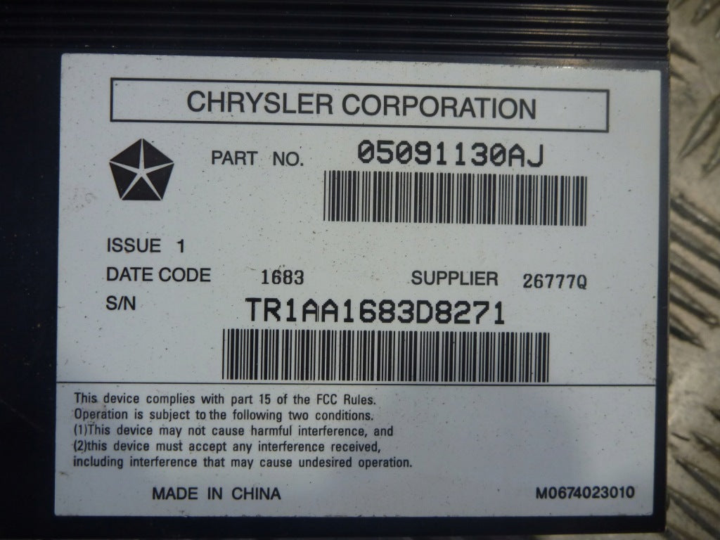 Dodge Ram Limited Radio Amplifier 13-