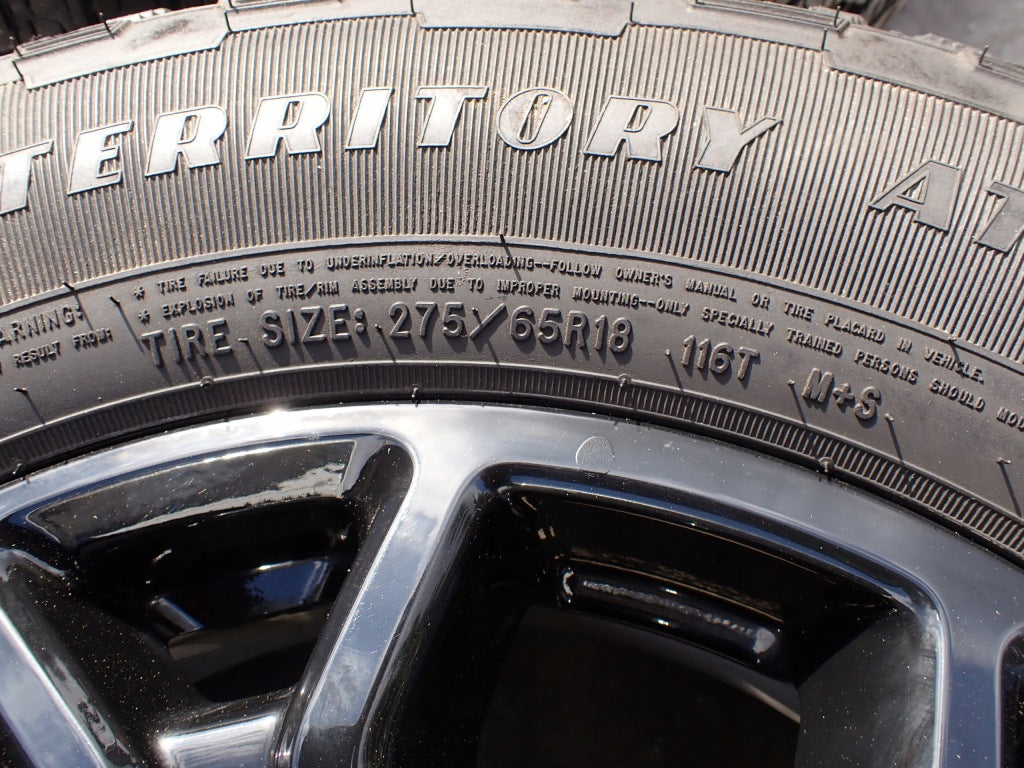 Alloy Wheels 18" Goodyear Wrangler AT Tires 275/65R18 Ford F150 2024