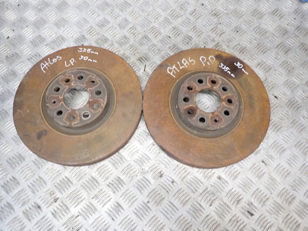 Front Discs Front Pair VW Atlas Teramont Cross Sport 2022