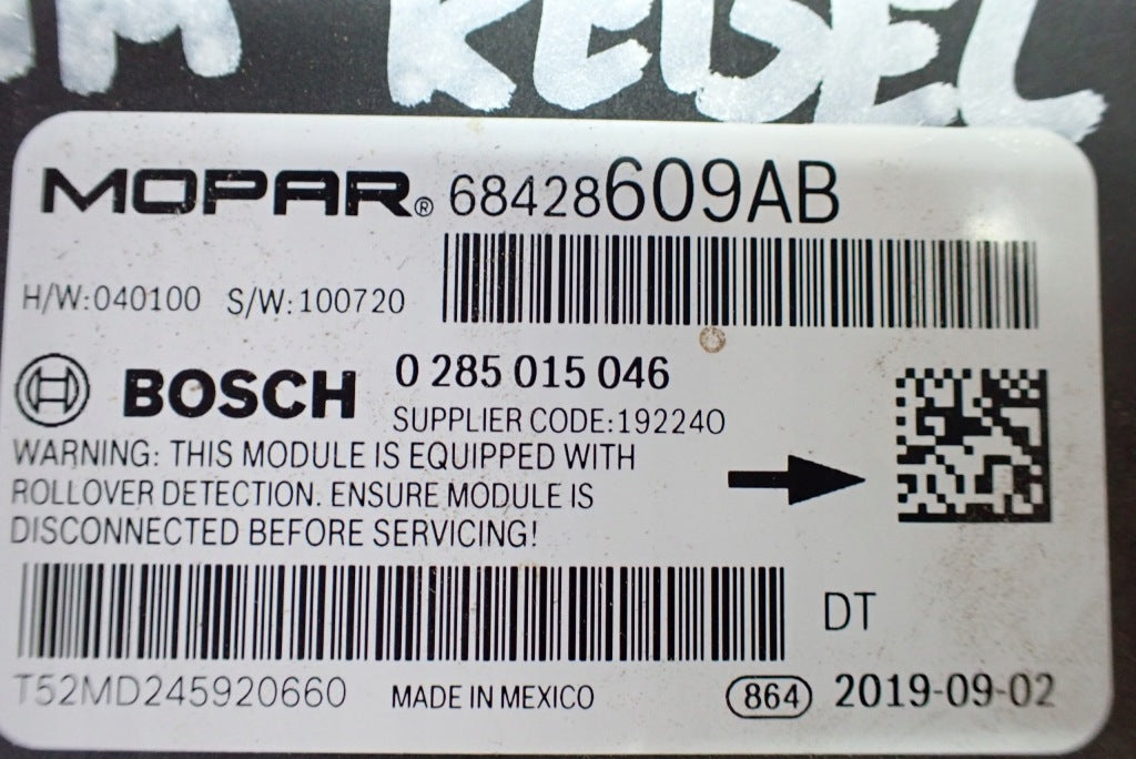 Dodge RAM V 19- Airbag Sensor Module