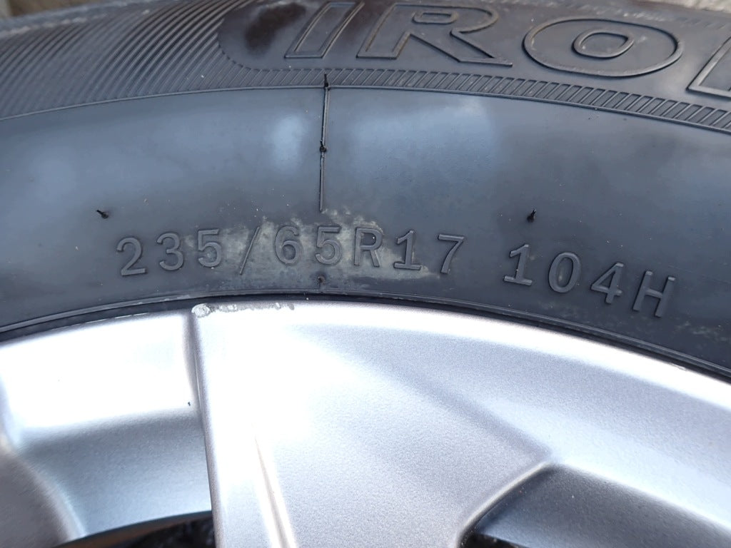 Wheels Rims with Tires Set of Pressure Sensors 17