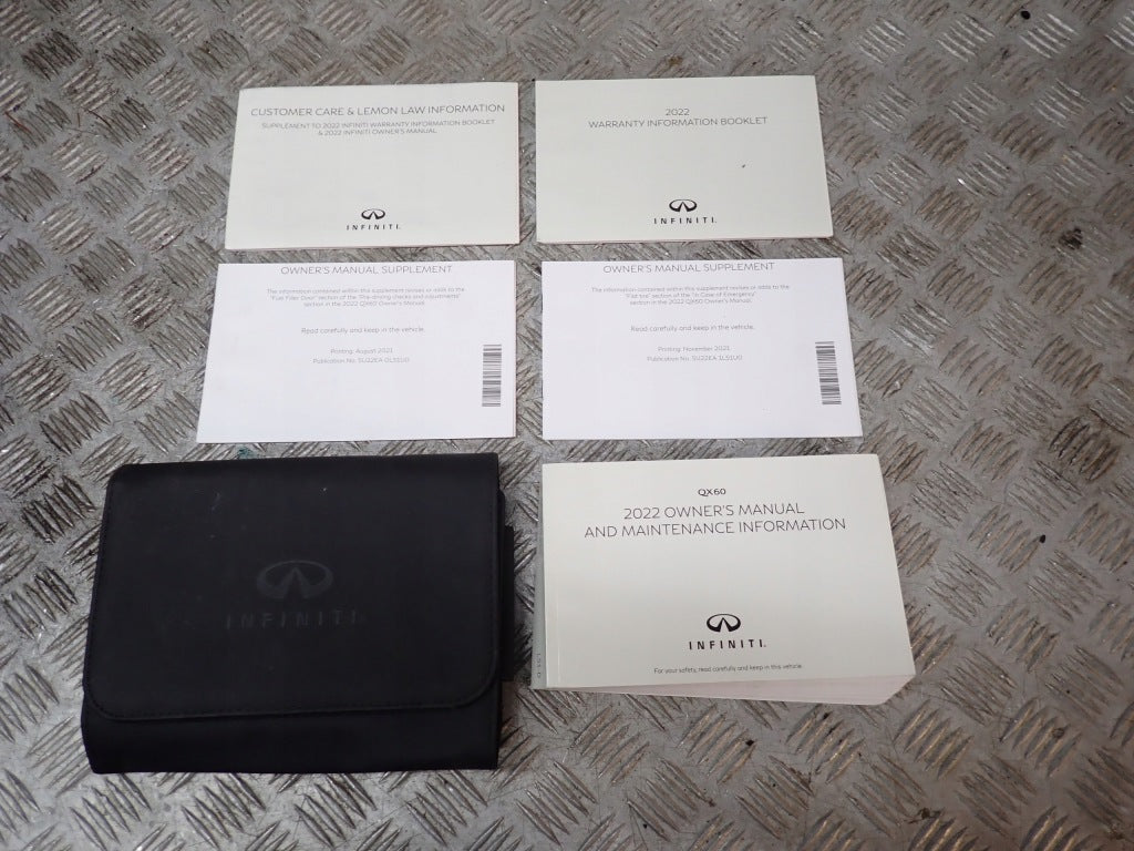 Instrukcja Książka Serwisowa Etui Dokumentacja Kpl. Infiniti QX60 4x4 2022