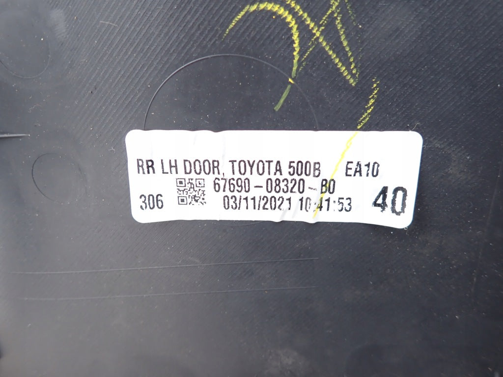 Rear Left Door Side Panel Toyota Sienna XL40 2021