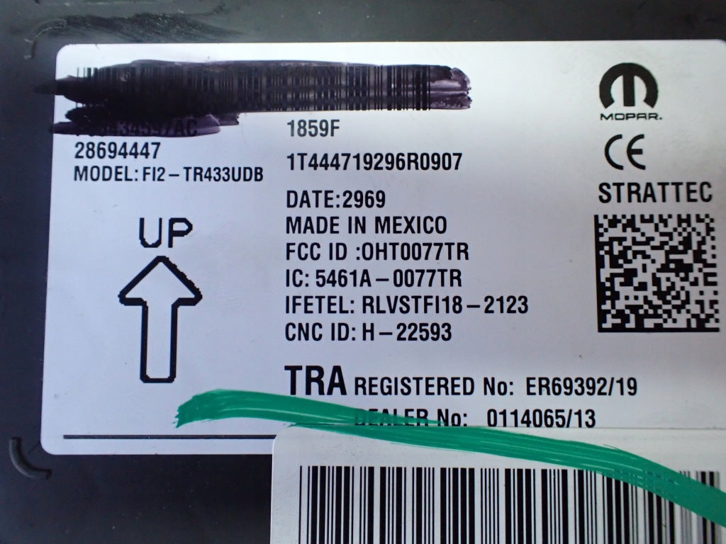 Moduł Sterownik Kluczyka Keyless Dodge RAM V 2019-