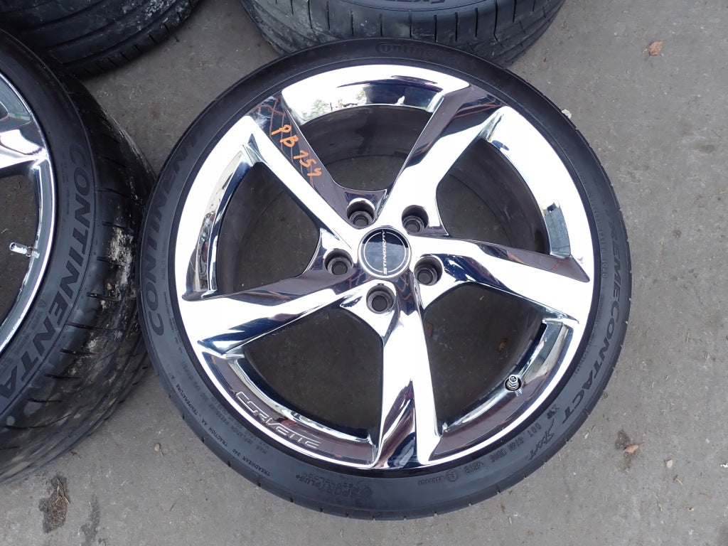 Wheels Alloy Rims 20 and 19 Tires Continental Chevrolet Corvette C7 2014-