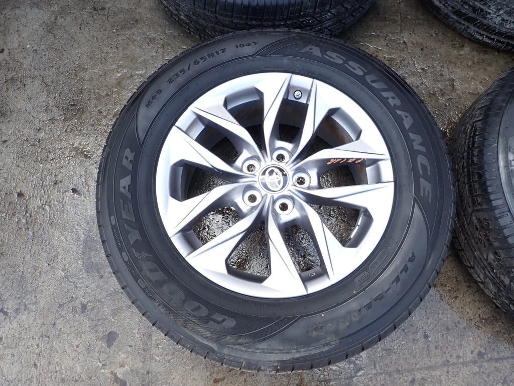 Wheels Rims with Tires Set of Pressure Sensors 17